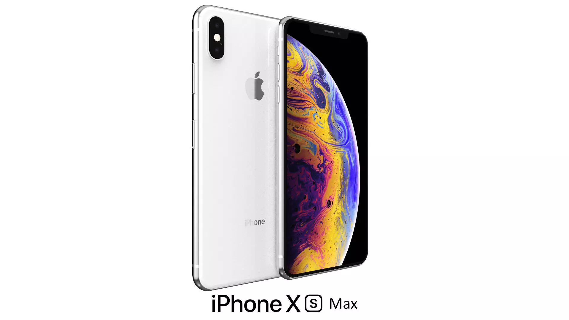 Apple iPhone XS Max White 3D model_0