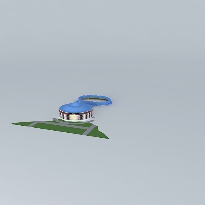 MODERN STADIUM COMPLEX 3D model_1