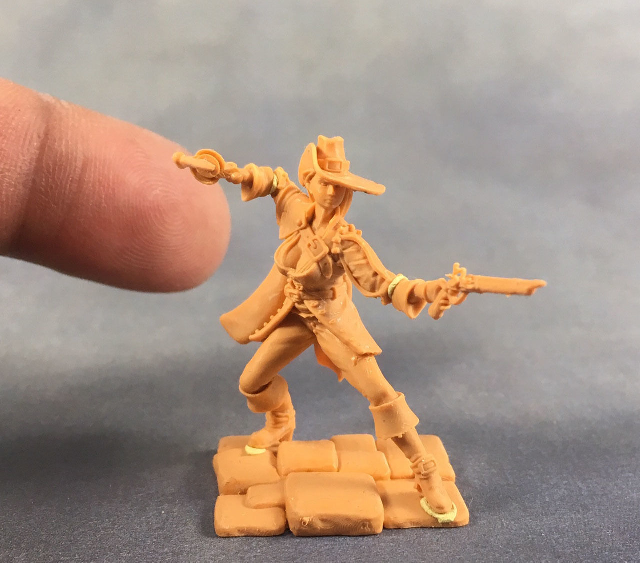 Musketeer - Clemence - 35mm scale 3D print model_11