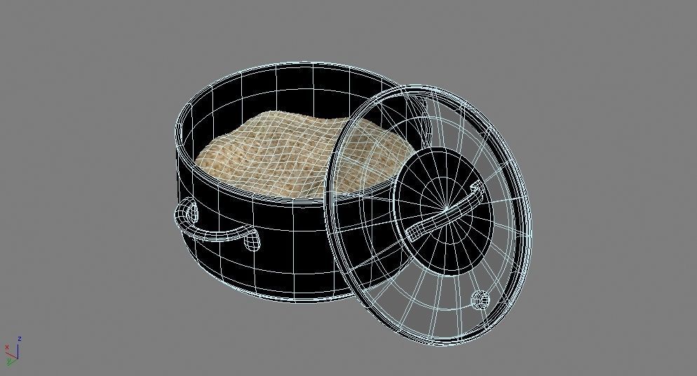 Cooking pots Low-poly 3D model_23