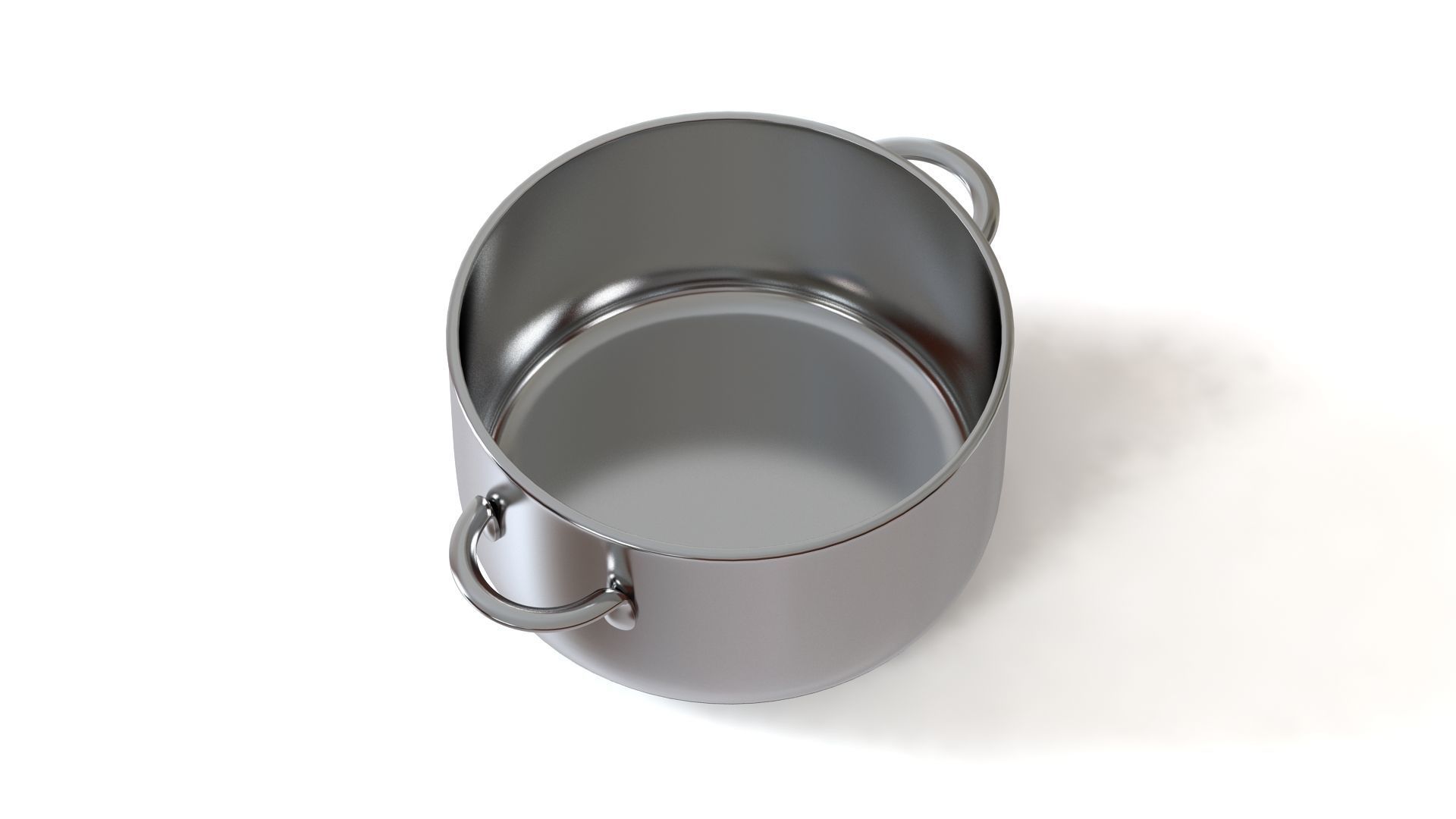 Cooking pots Low-poly 3D model_14