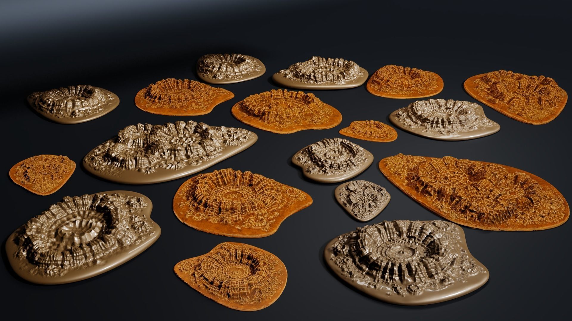 3D Printable Crater set 3D print model_6