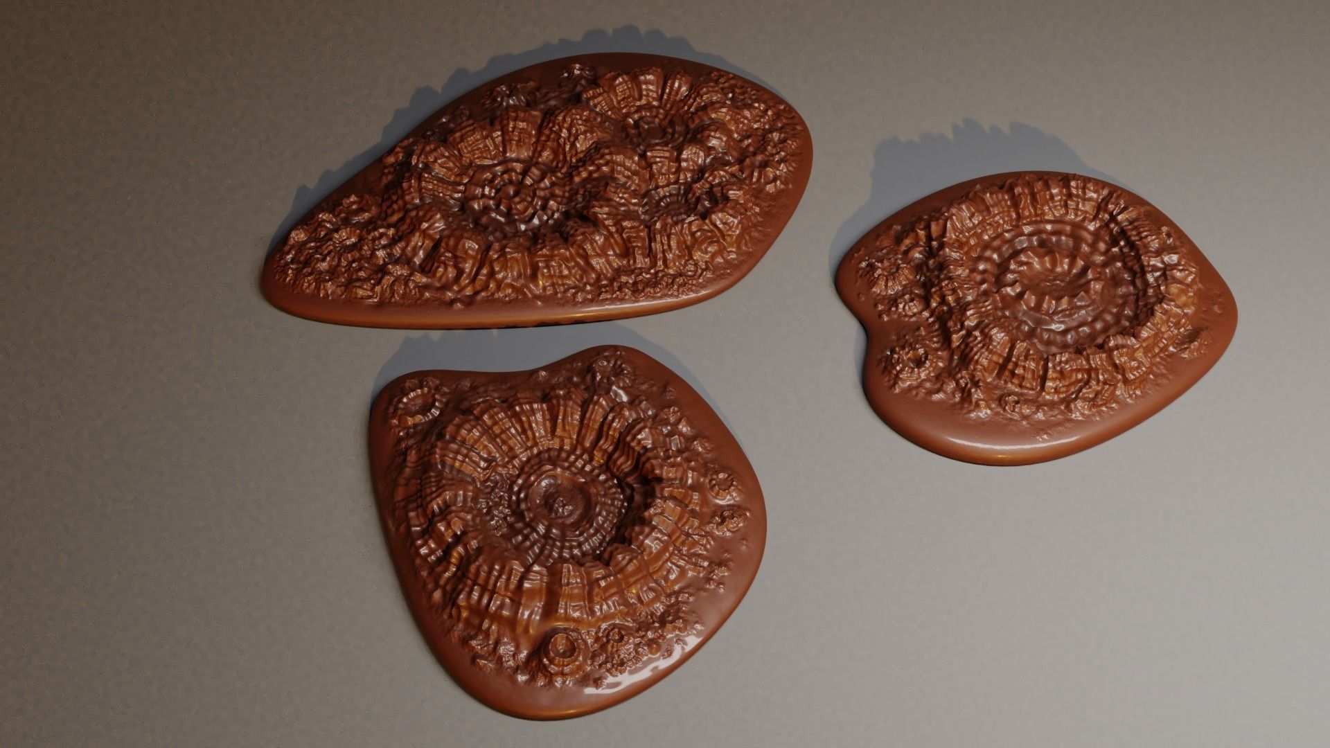 3D Printable Crater set 3D print model_1