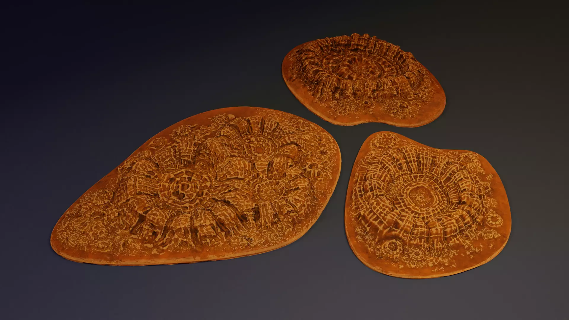 3D Printable Crater set 3D print model_0