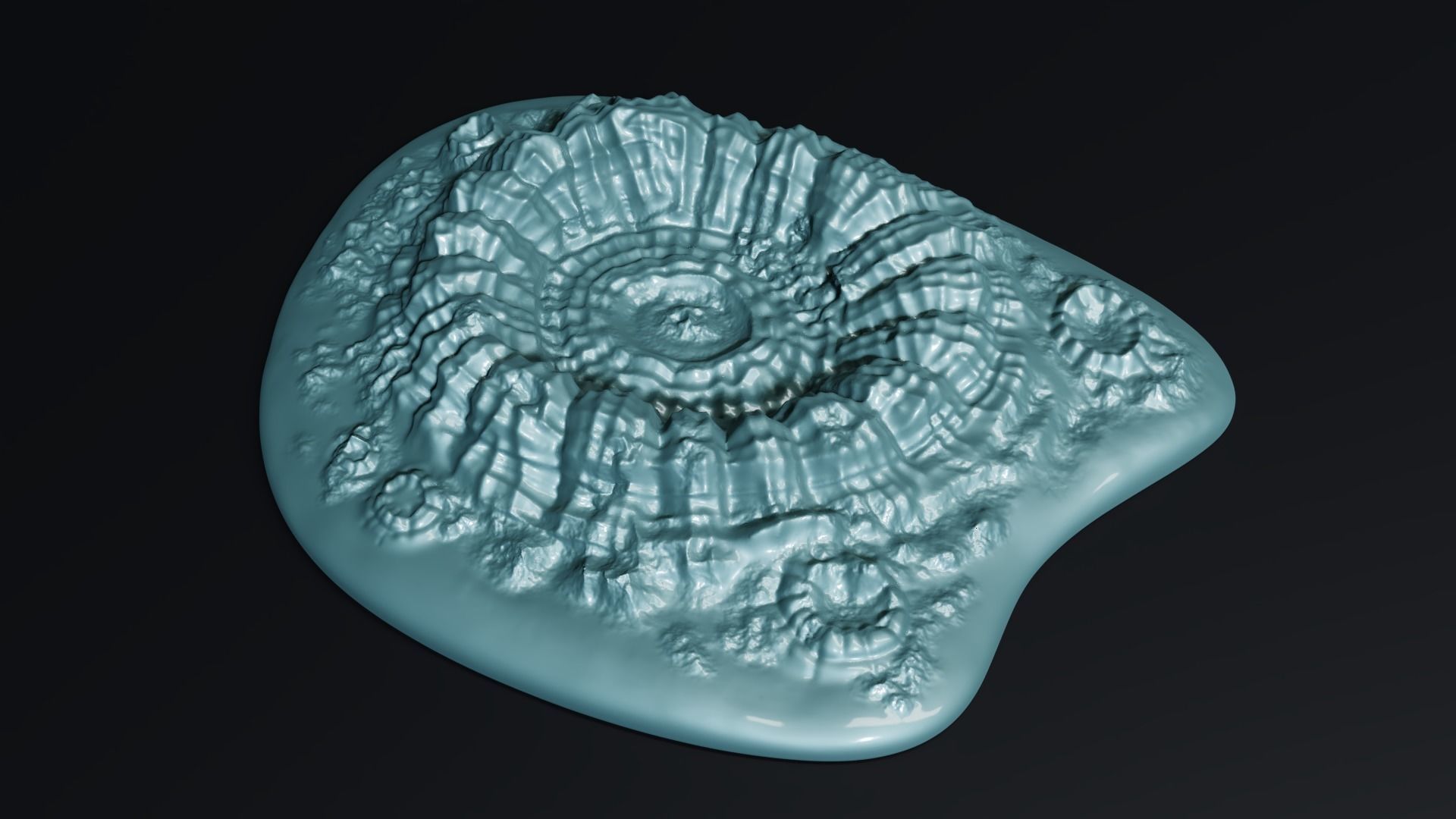 3D Printable Crater set 3D print model_4