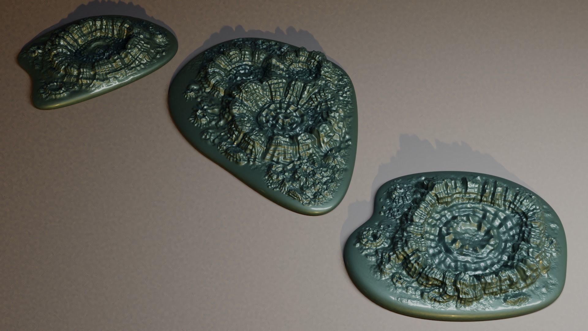 3D Printable Crater set 3D print model_2