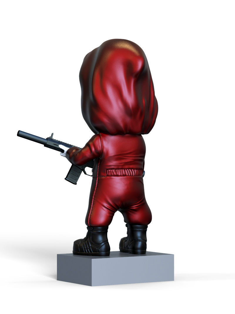 casa de papel   chibi 3D print model_3
