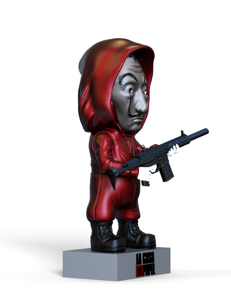 casa de papel   chibi 3D print model_2