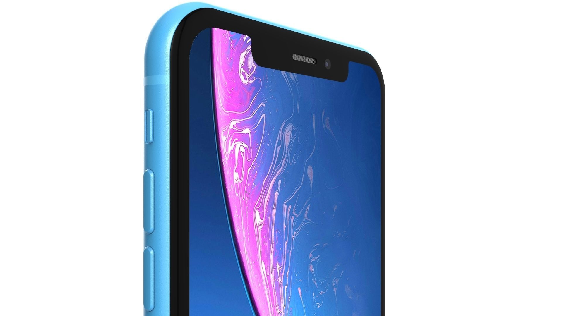 Apple iPhone XR Blue 3D model_10
