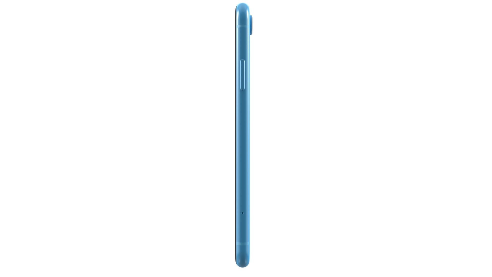 Apple iPhone XR Blue 3D model_7