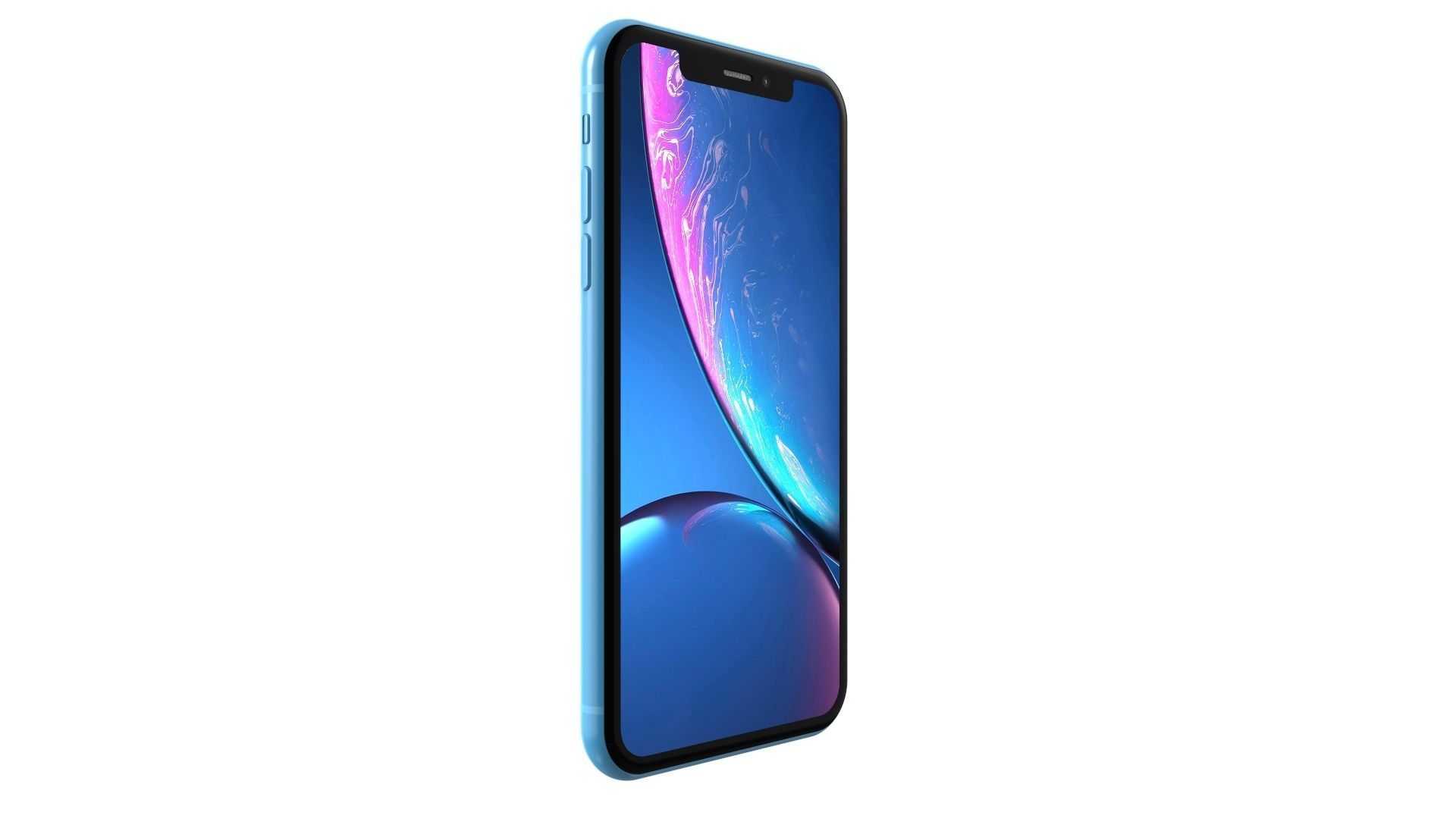 Apple iPhone XR Blue 3D model_2