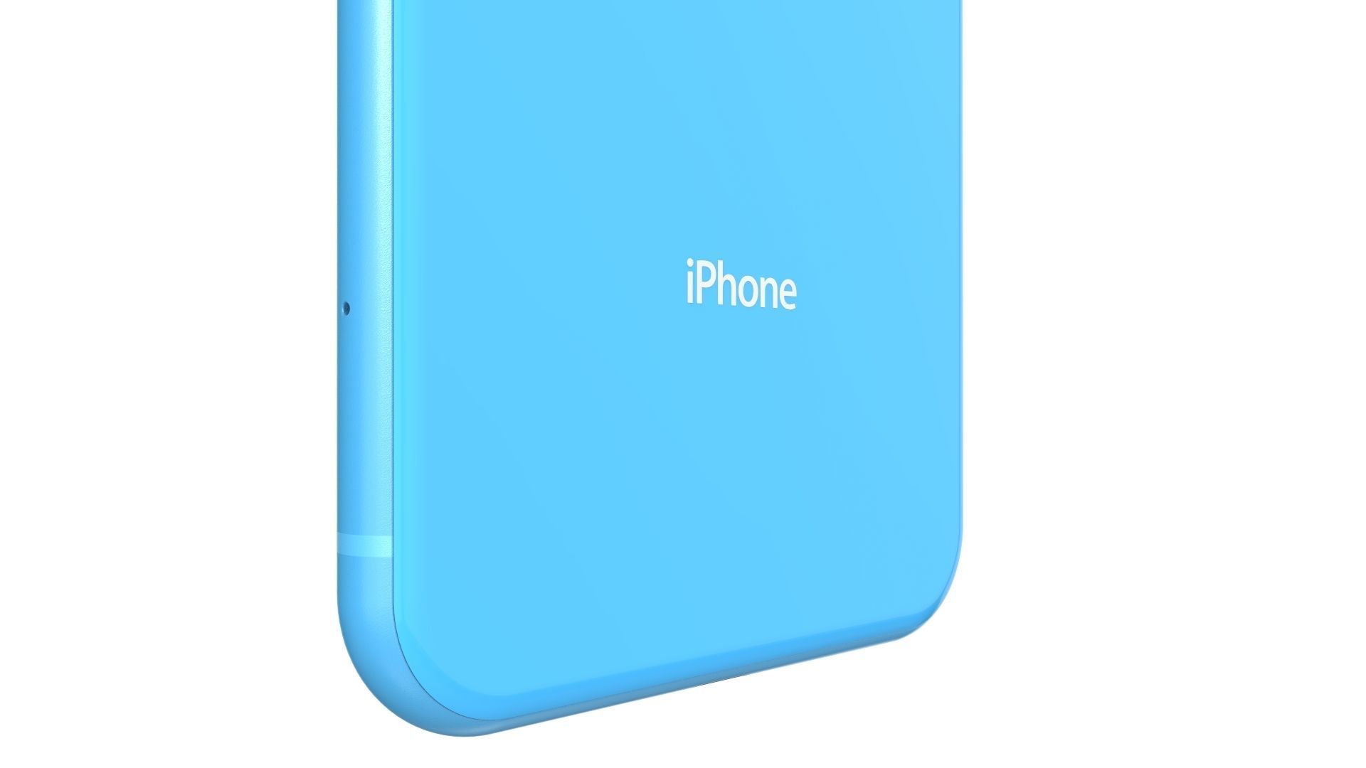 Apple iPhone XR Blue 3D model_13