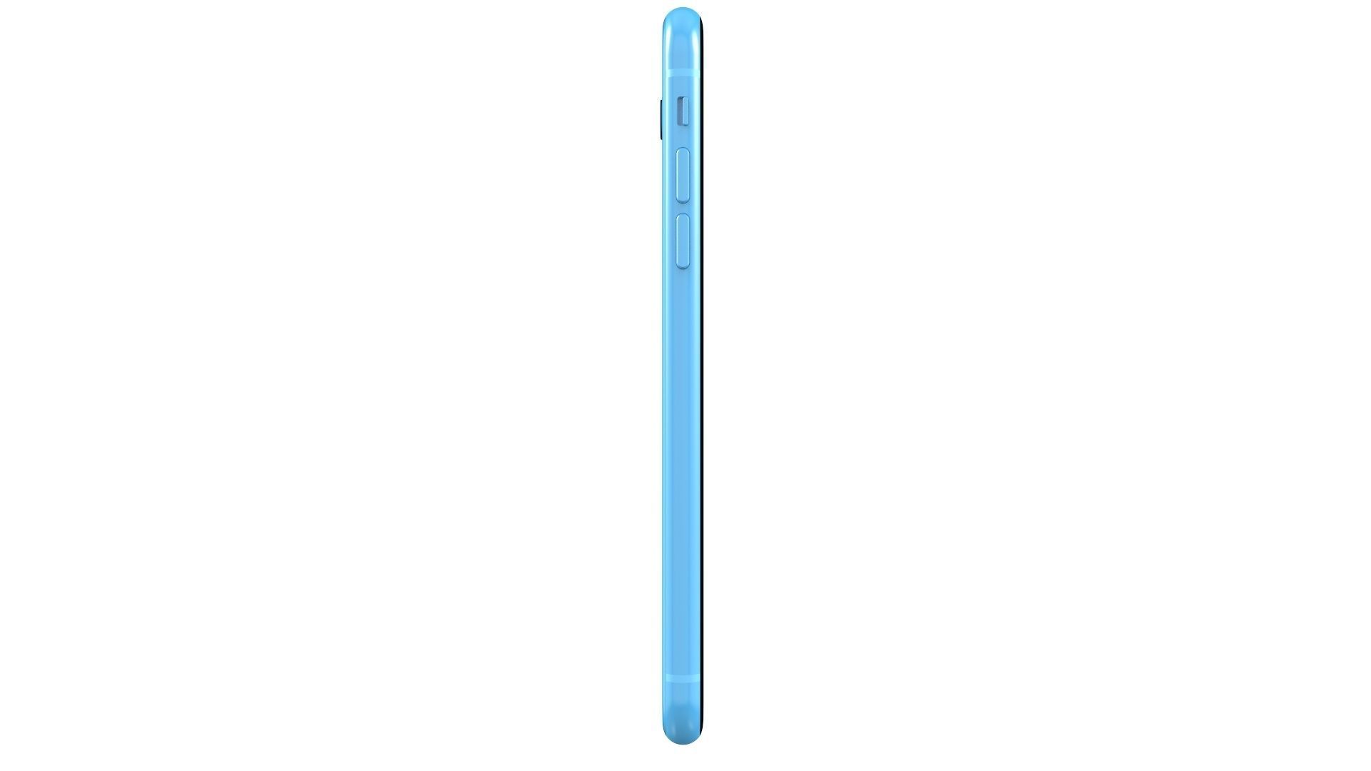 Apple iPhone XR Blue 3D model_3