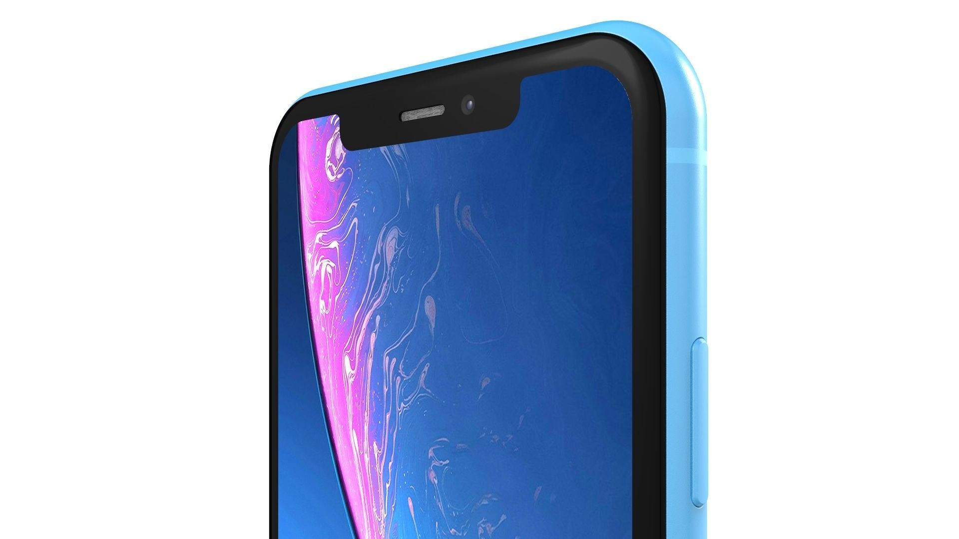Apple iPhone XR Blue 3D model_11