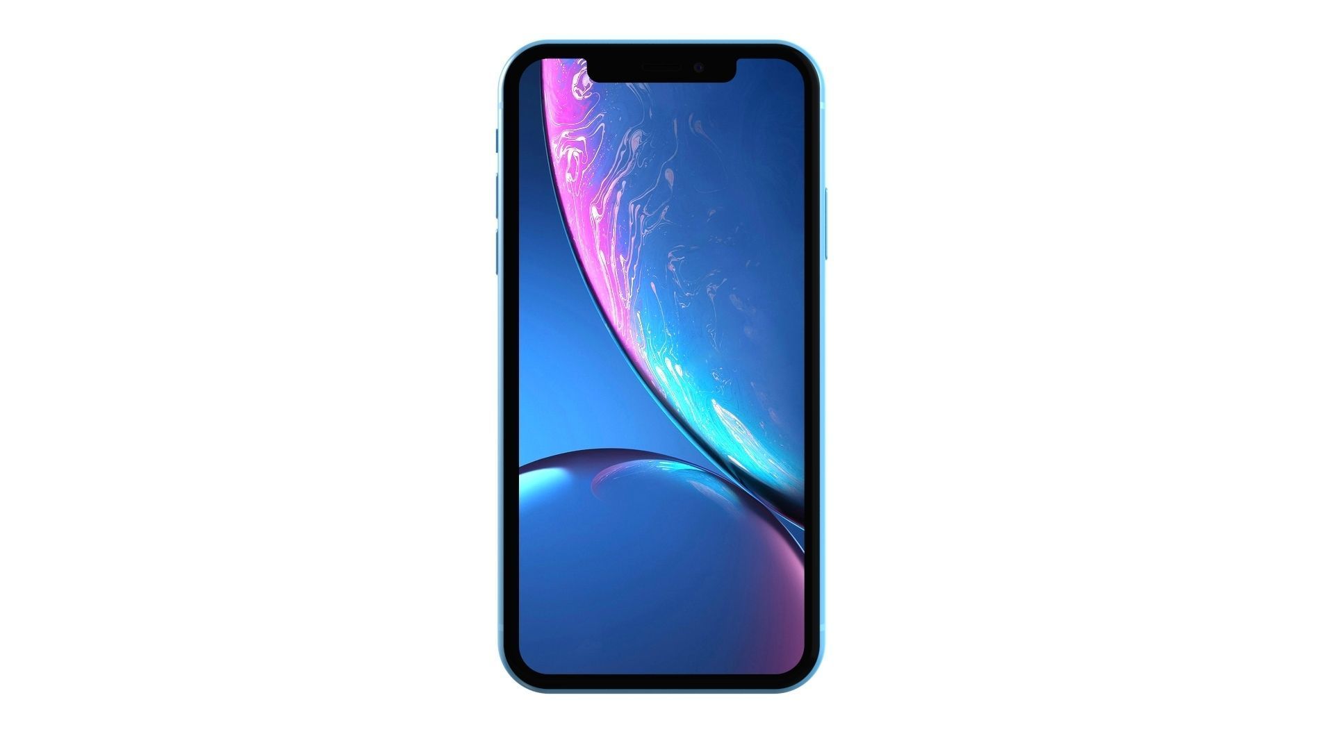 Apple iPhone XR Blue 3D model_1