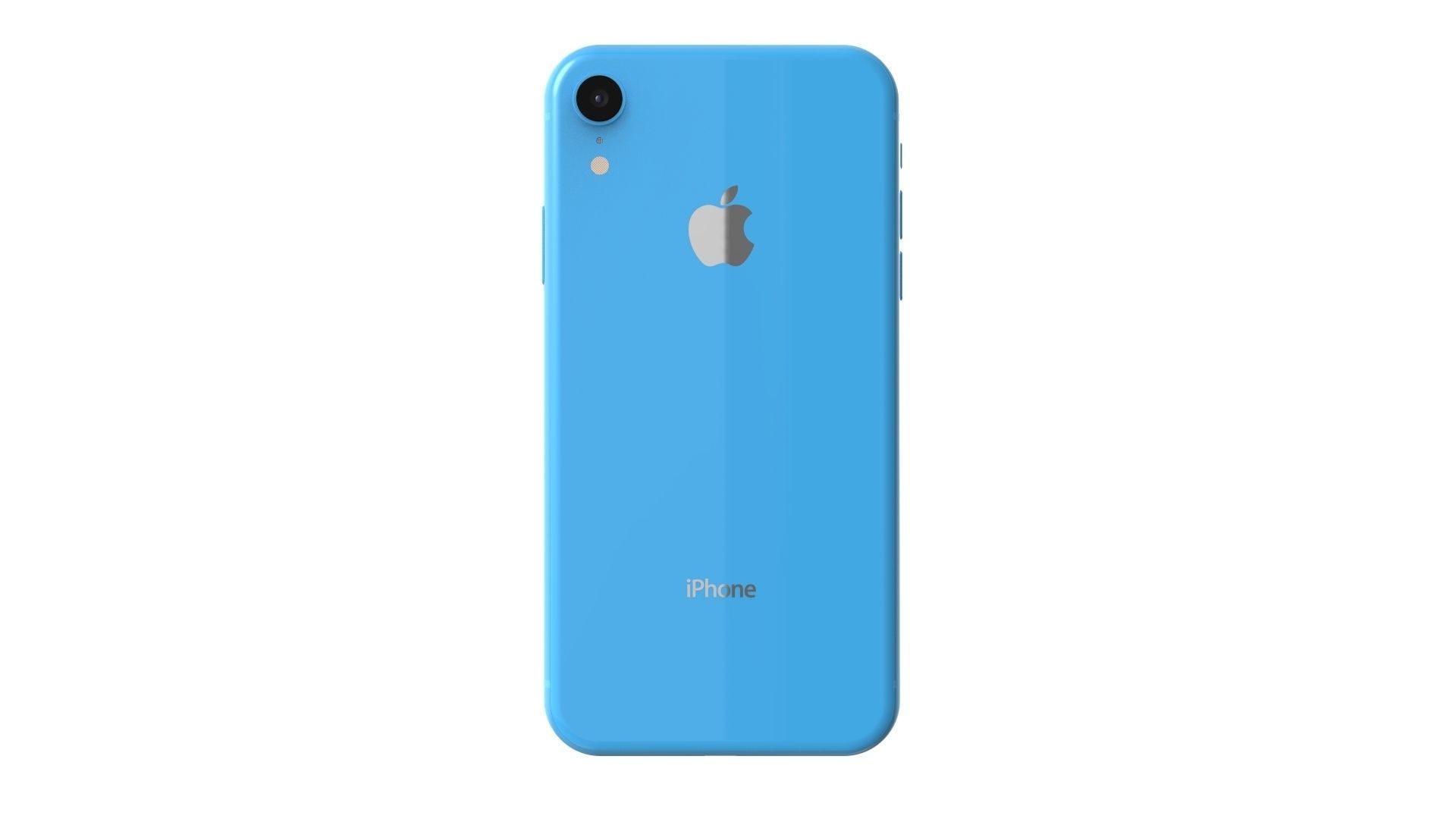 Apple iPhone XR Blue 3D model_5