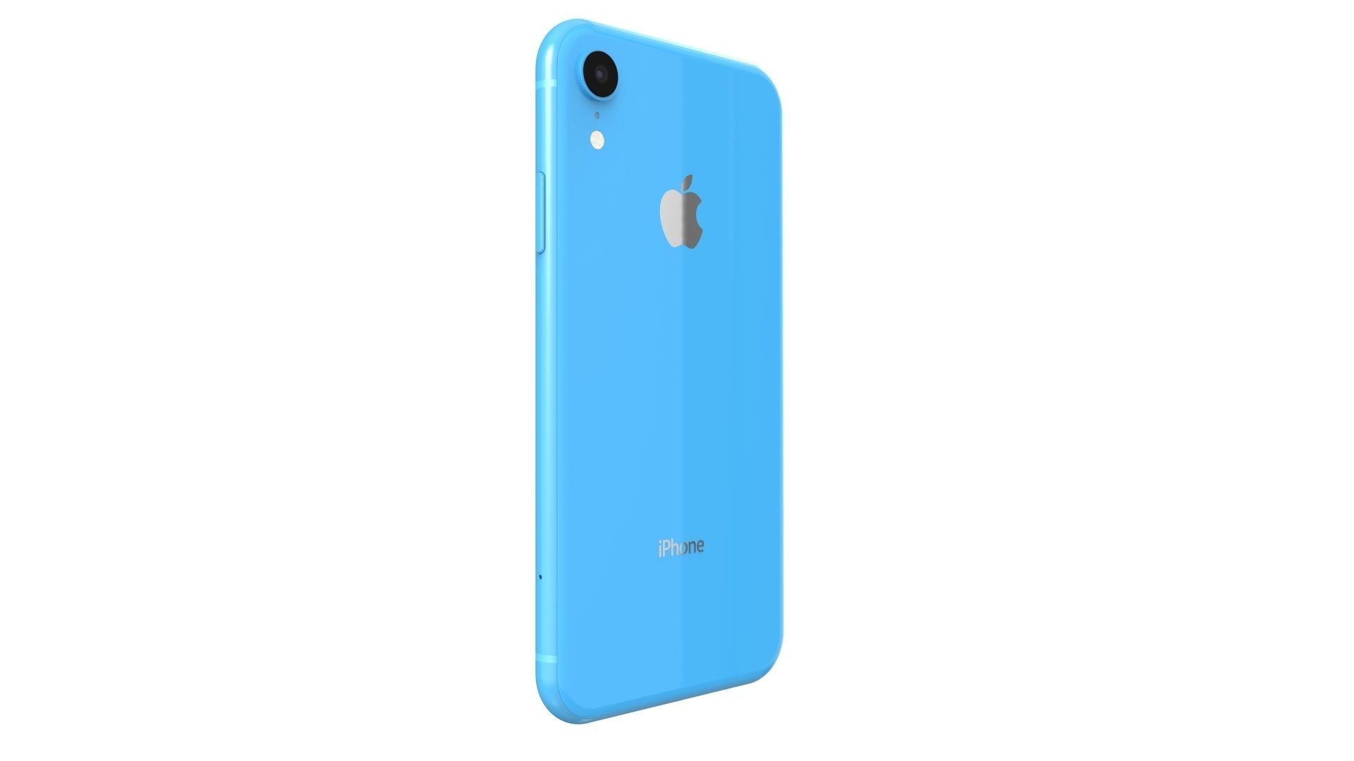 Apple iPhone XR Blue 3D model_6