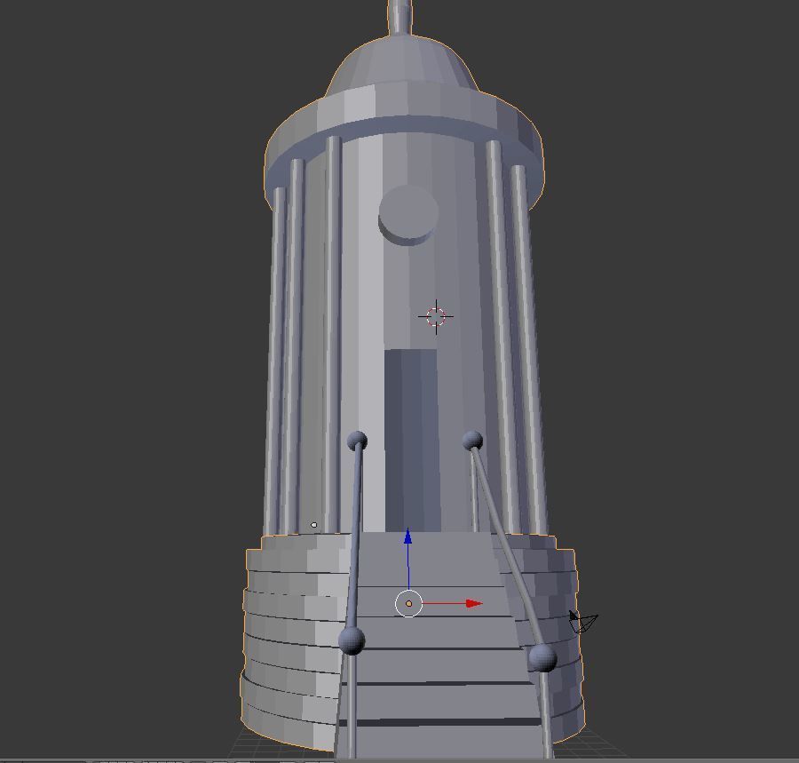 Irish Mussenden Temple Free 3D model_2