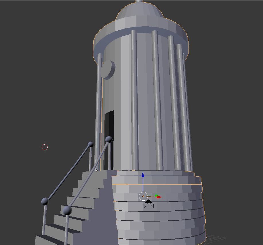 Irish Mussenden Temple Free 3D model_5