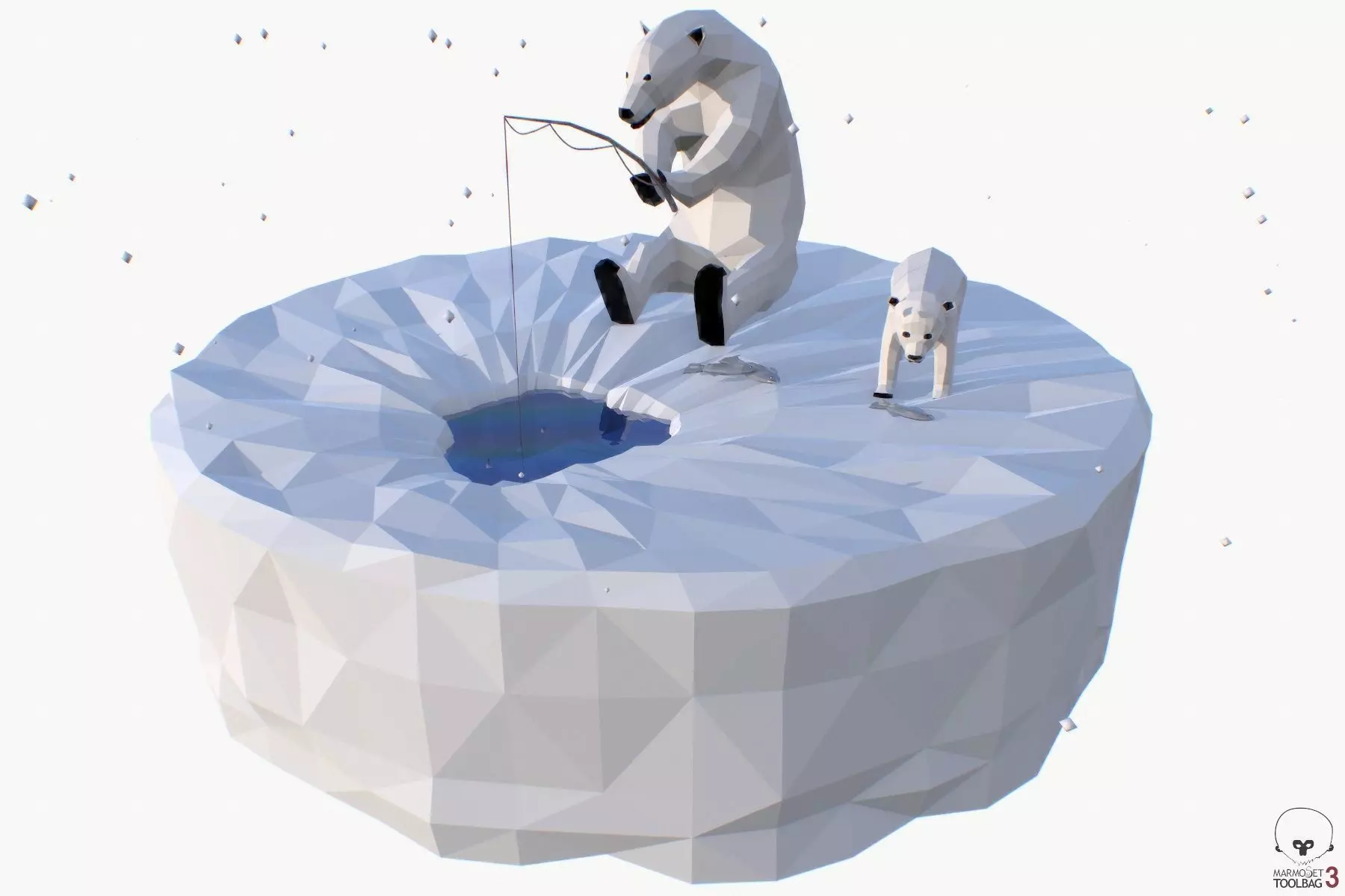 Polar Fishing 3D model