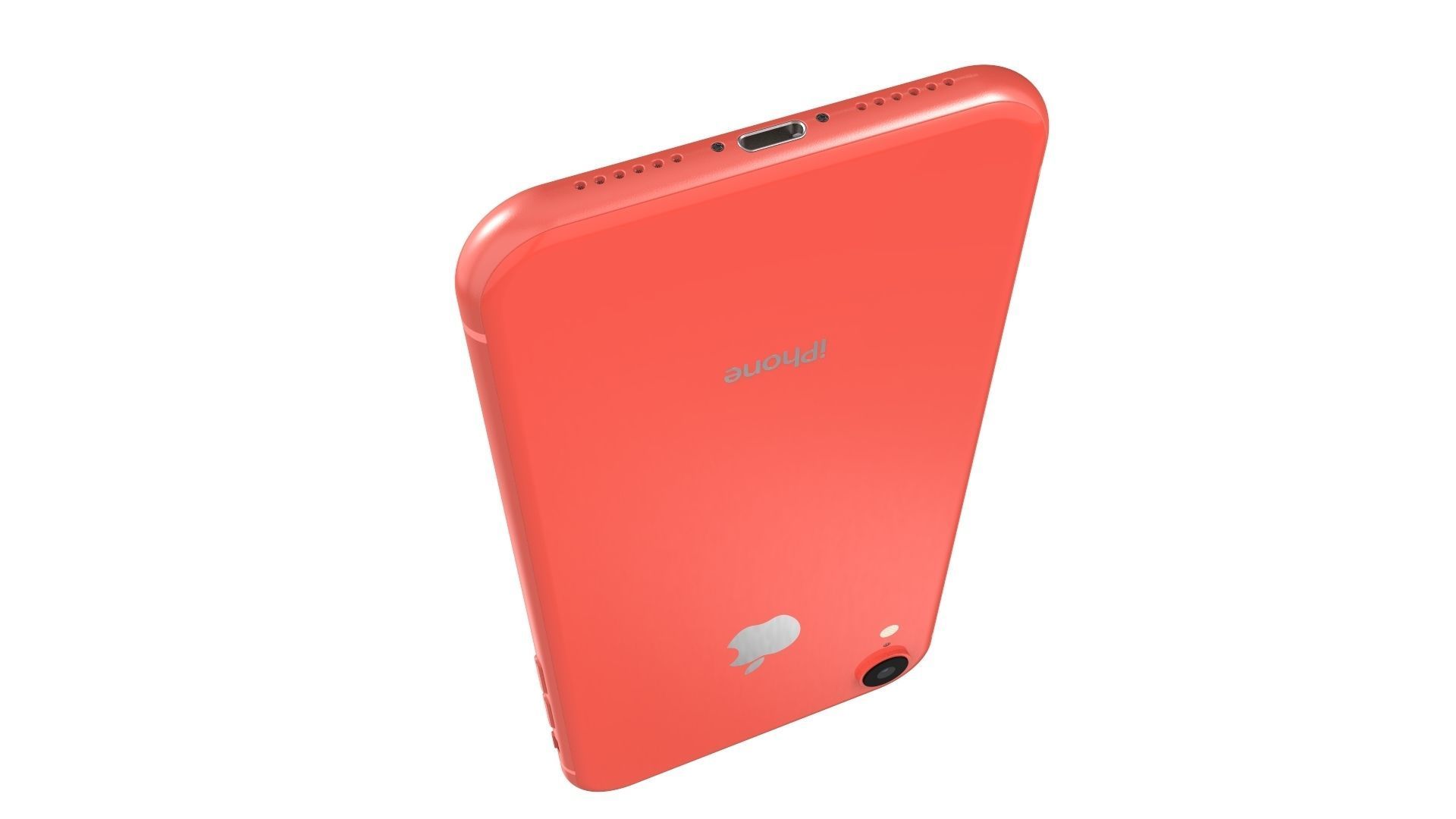 Apple iPhone XR Coral 3D model_16
