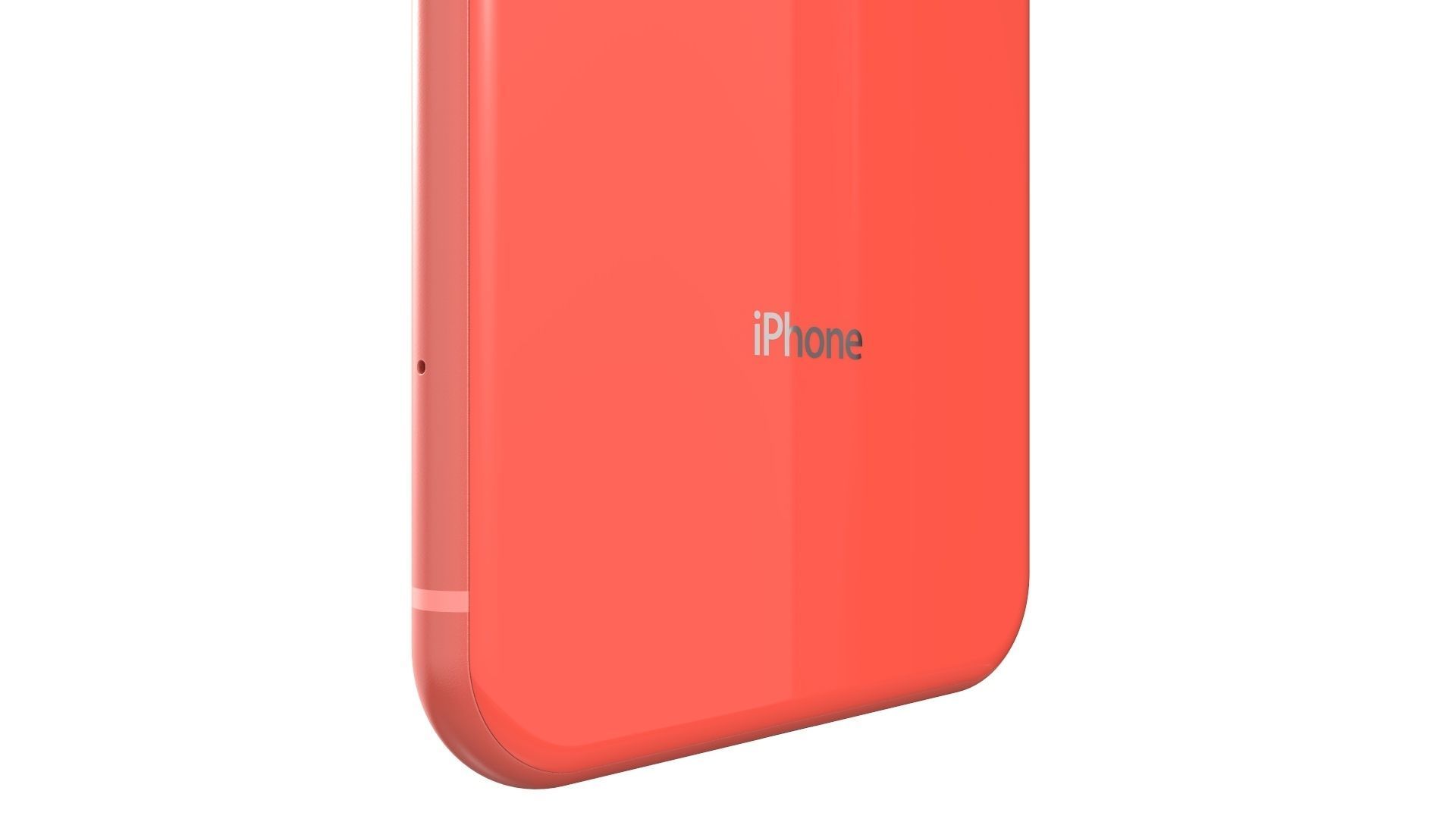 Apple iPhone XR Coral 3D model_14