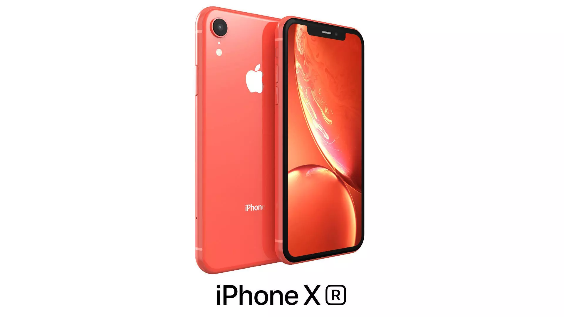 Apple iPhone XR Coral 3D model_0