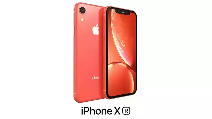 Apple iPhone XR Coral 3D model