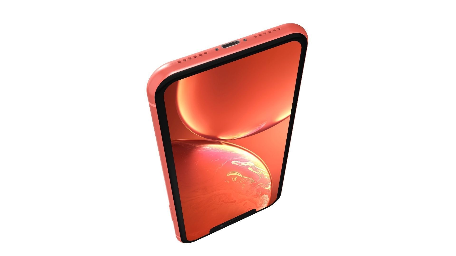 Apple iPhone XR Coral 3D model_15