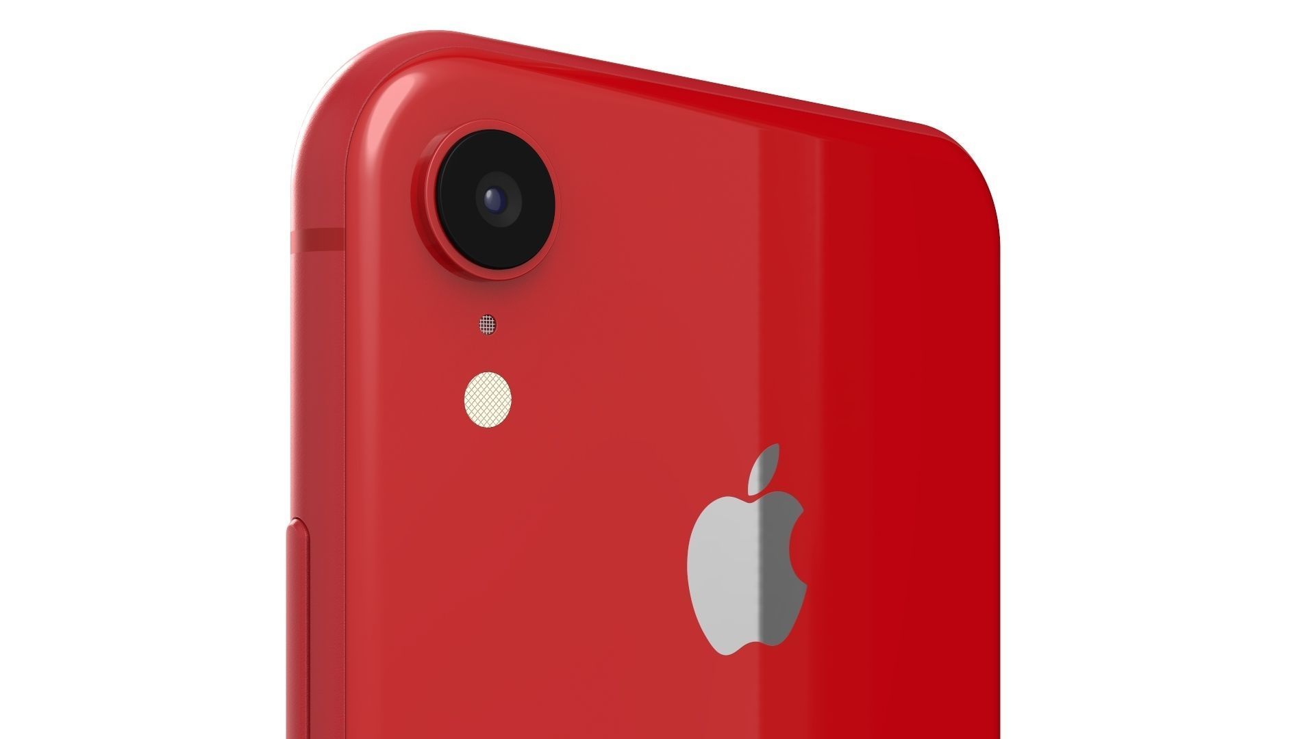 Apple iPhone XR Red 3D model_12