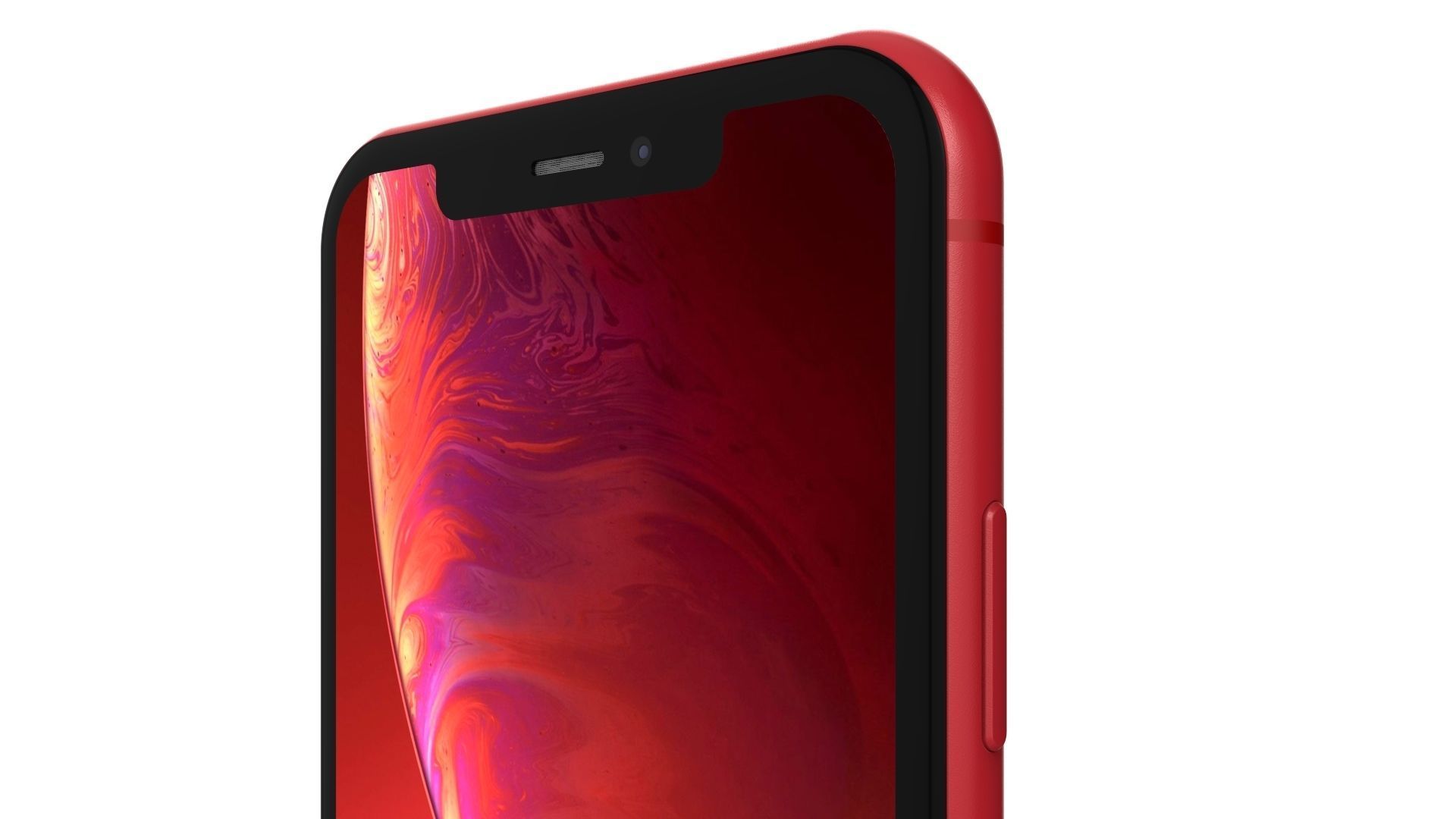 Apple iPhone XR Red 3D model_11