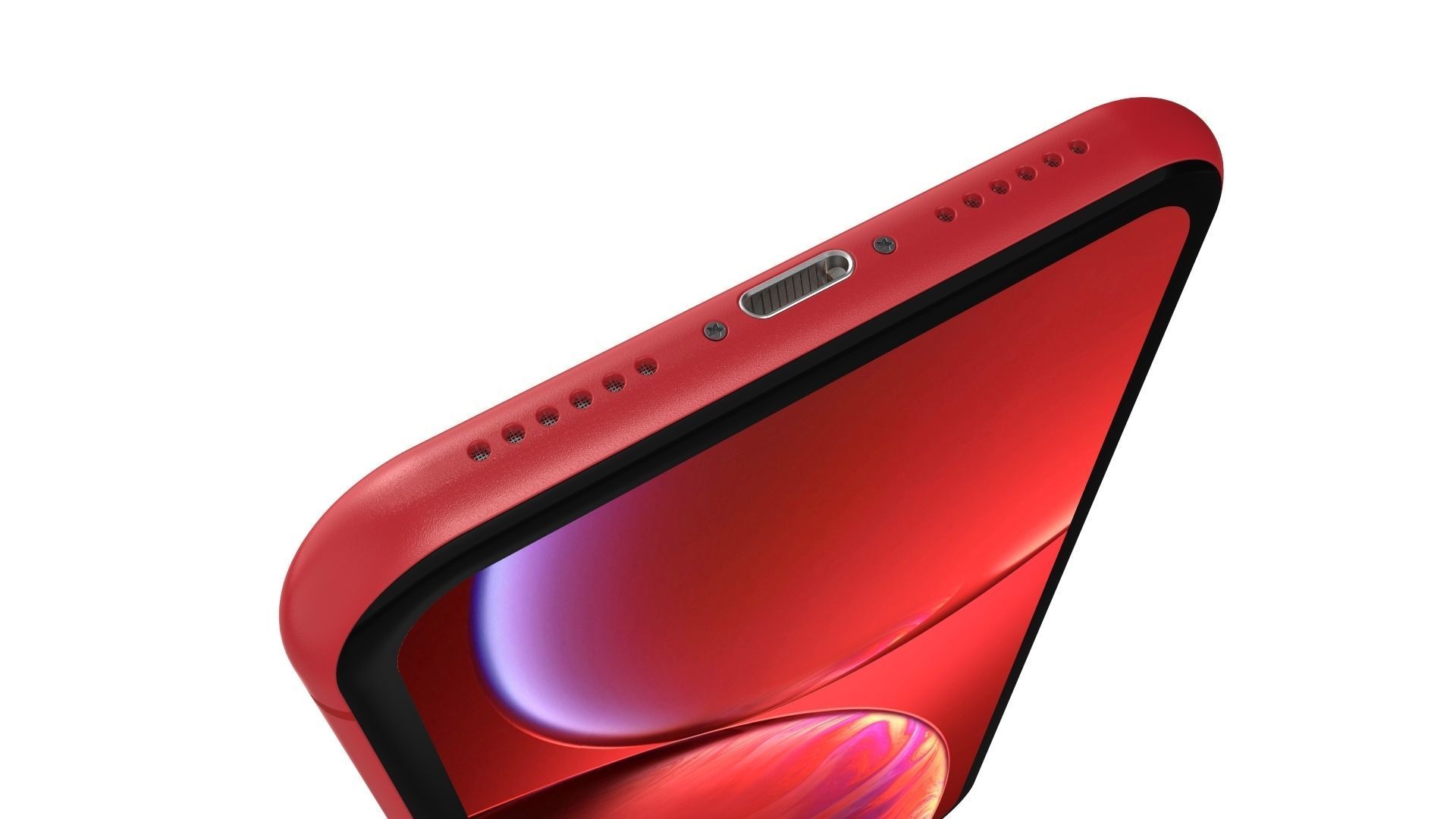 Apple iPhone XR Red 3D model_13