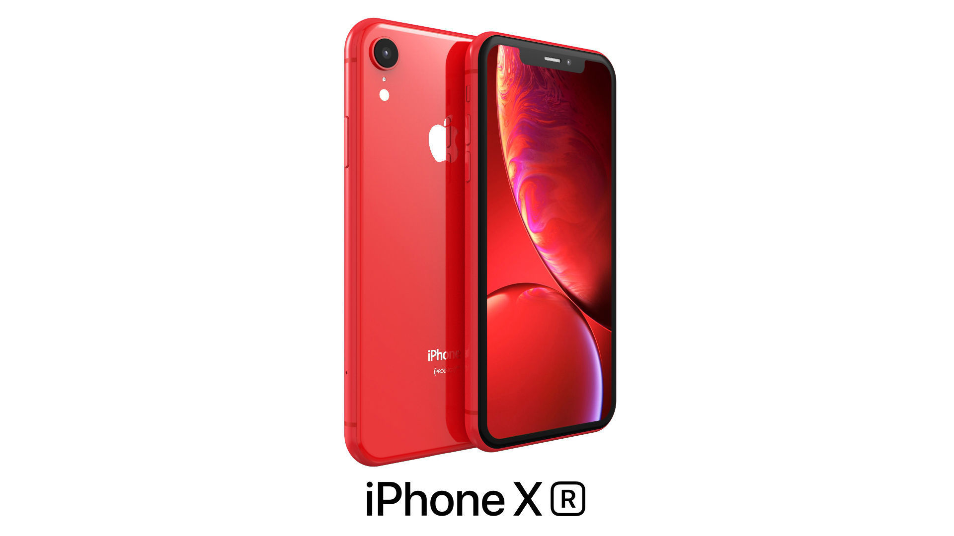 Apple iPhone XR Red 3D model CGTrader