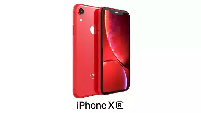 Apple iPhone XR Red 3D model