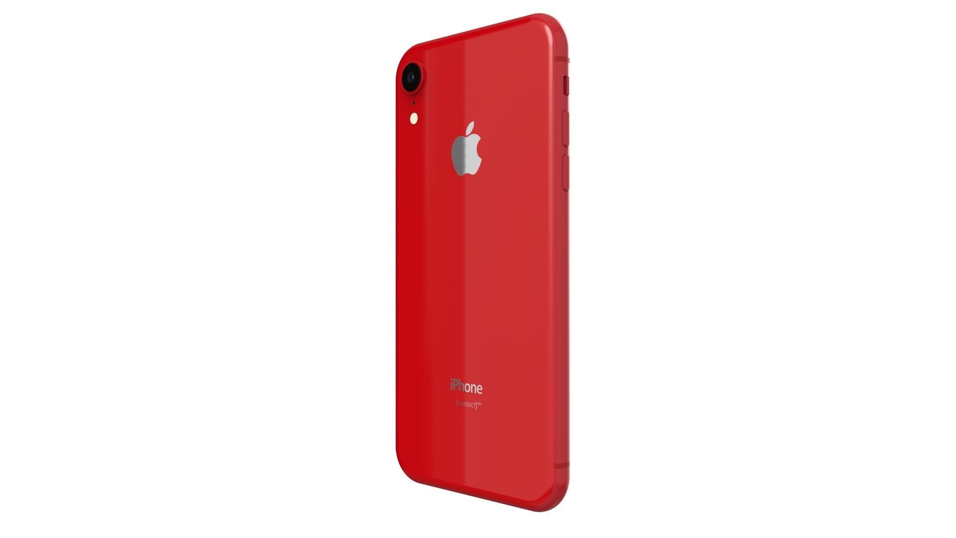 Apple iPhone XR Red 3D model_4