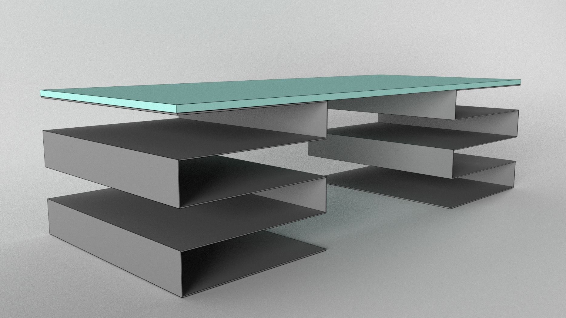 Modern Table 3D model_3