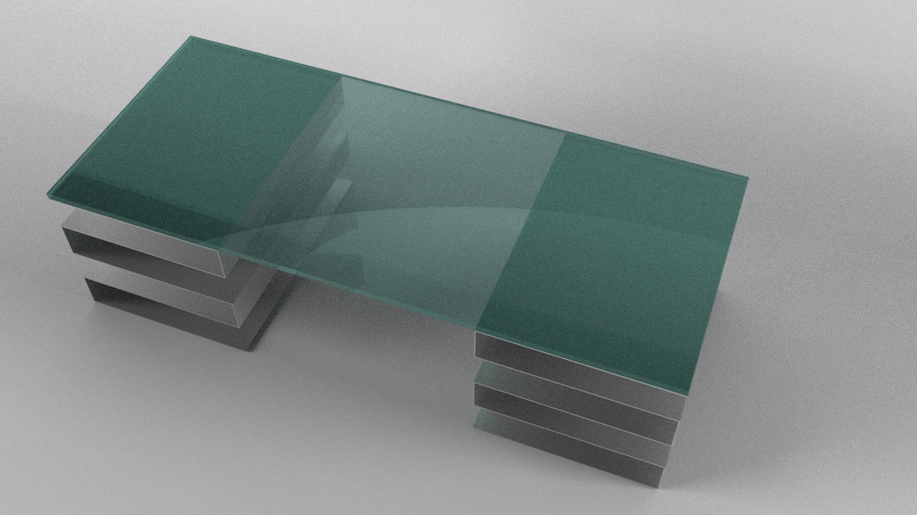 Modern Table 3D model_2