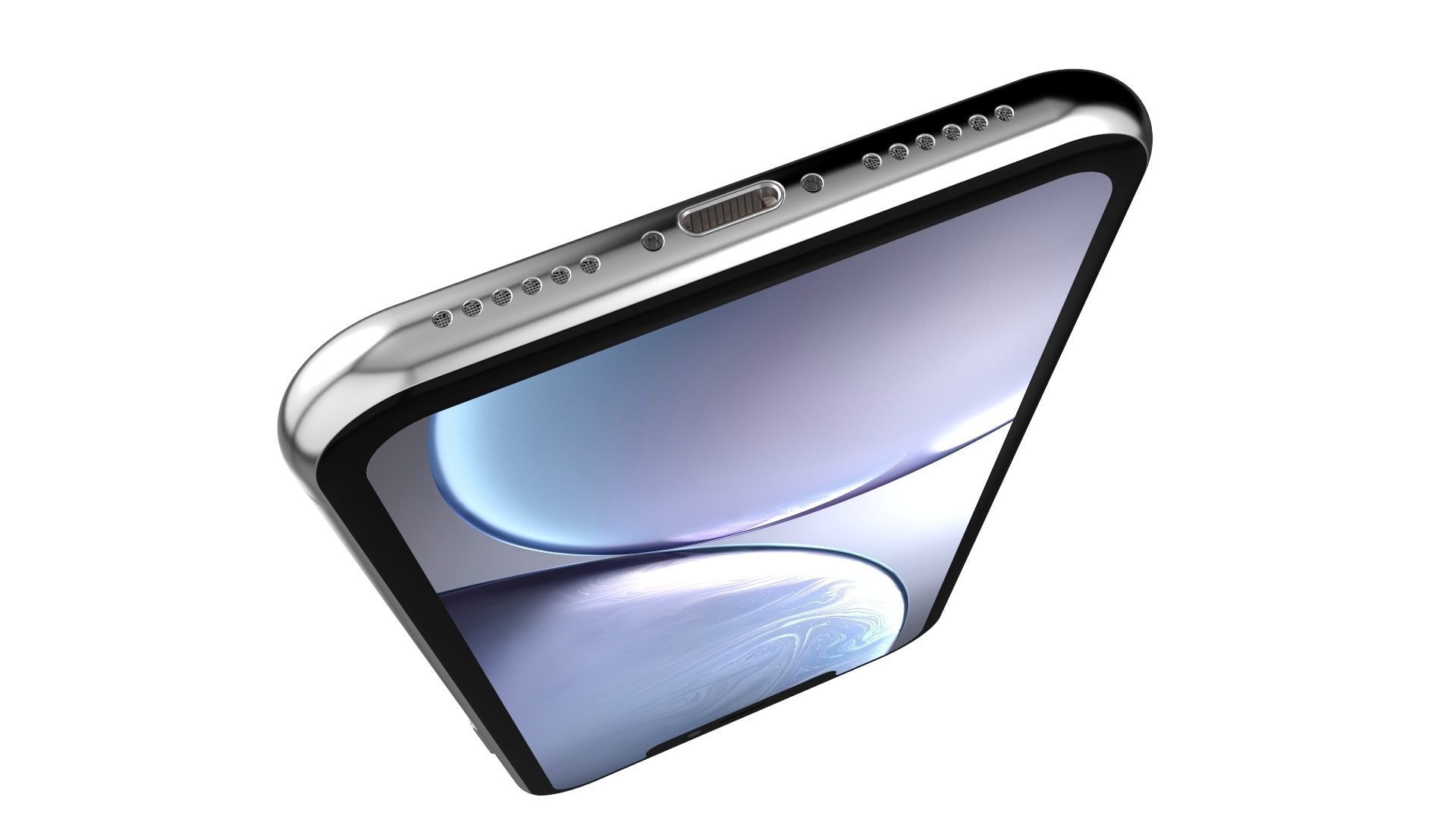 Apple iPhone XR White 3D model_12