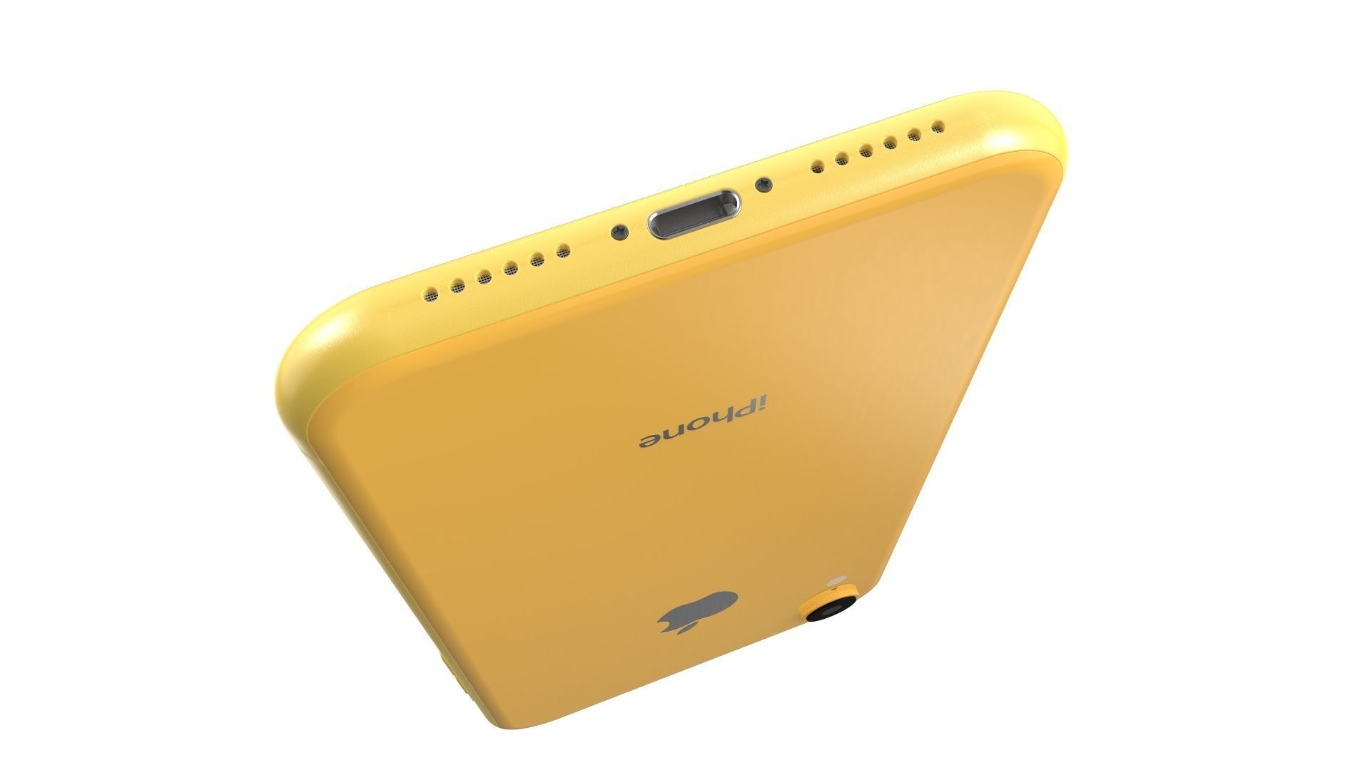 Apple iPhone XR Yellow 3D model_15