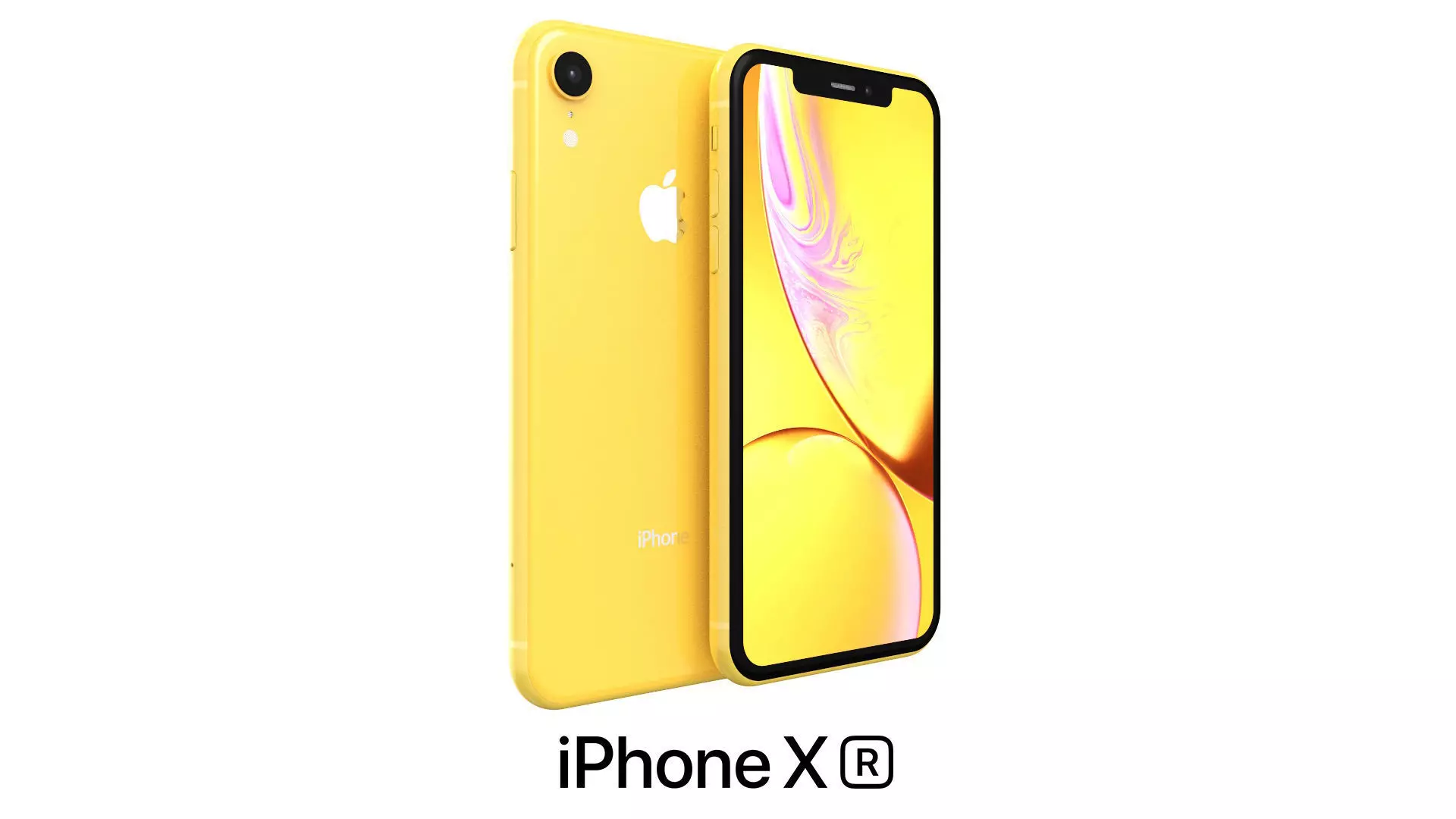 Apple iPhone XR Yellow 3D model_0