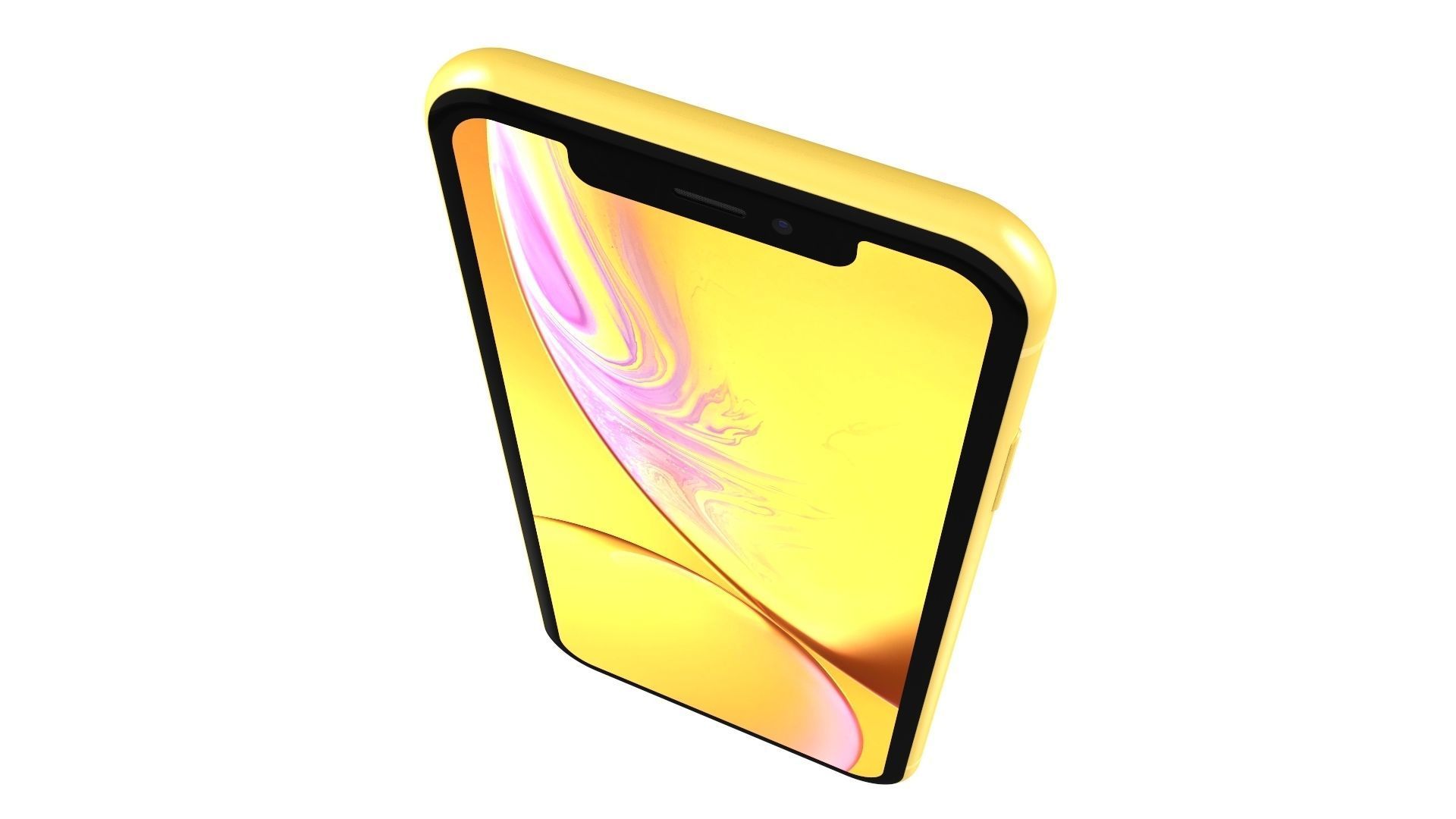 Apple iPhone XR Yellow 3D model_9