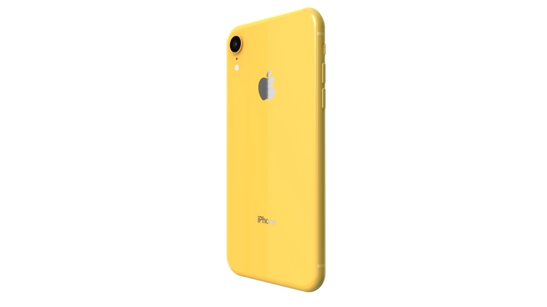 Apple iPhone XR Yellow 3D model_4