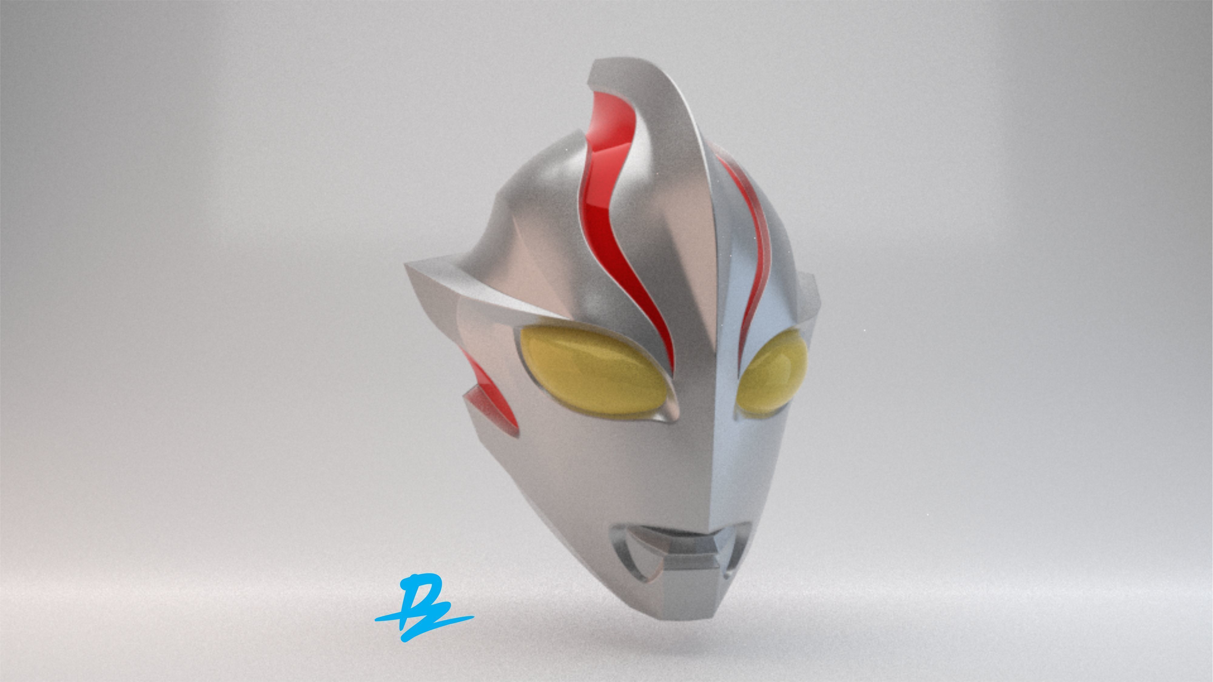 Mask Ultraman Mebius 3D print model_1