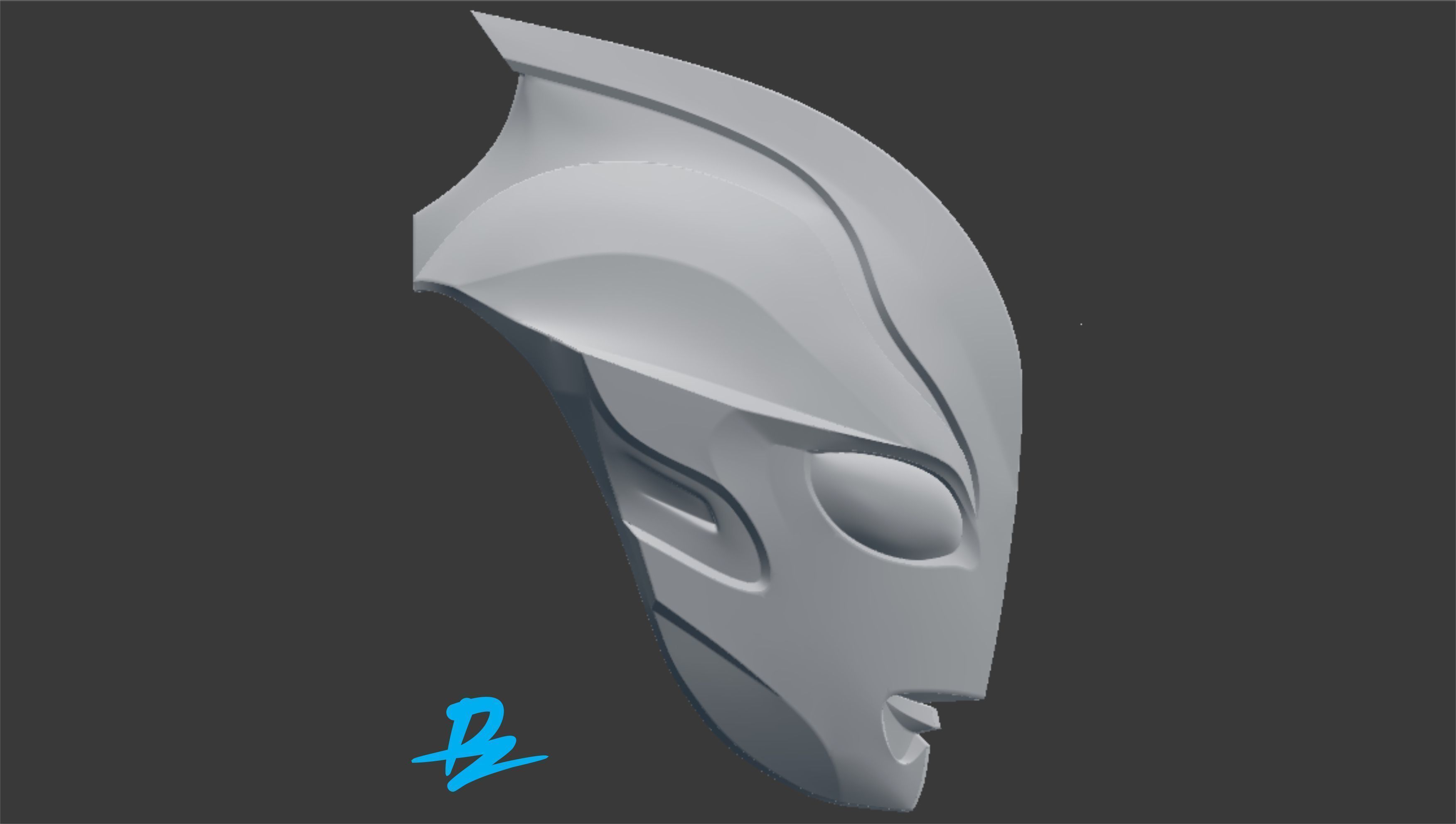 Mask Ultraman Mebius 3D print model_6