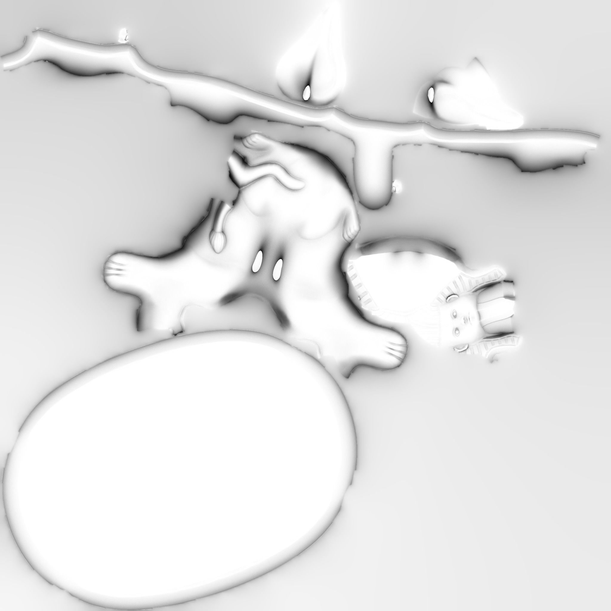 Egypt Sphynx  3D model_9