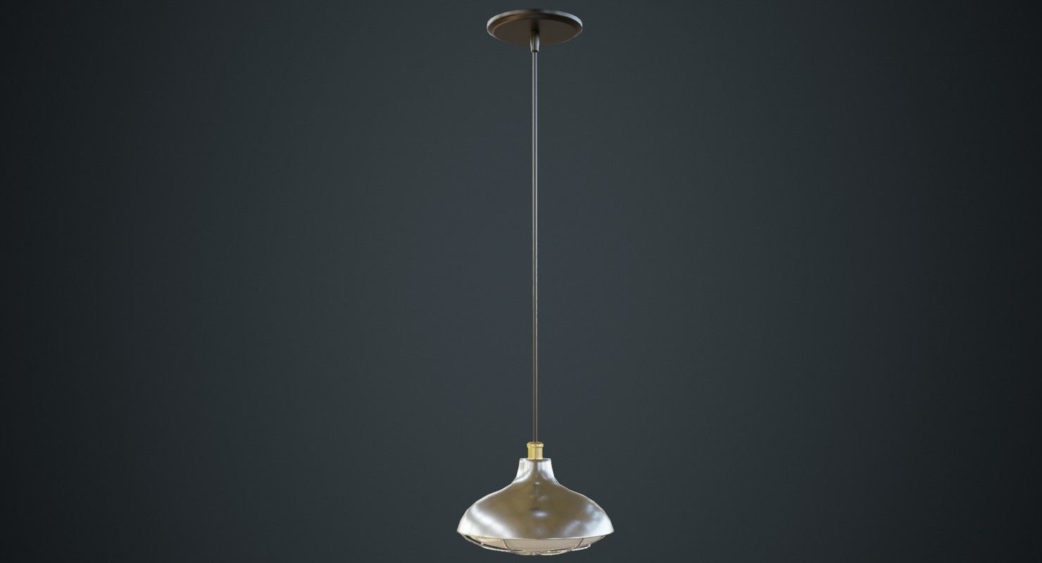 Hanging Lamp 5B Low-poly 3D model_1