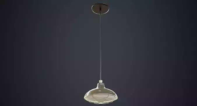 Hanging Lamp 5B Low-poly 3D model