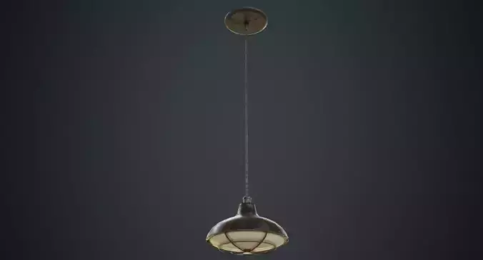 Hanging Lamp 5C Low-poly 3D model