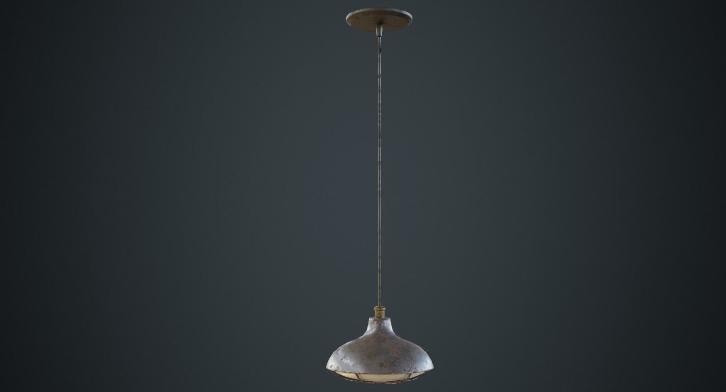 Hanging Lamp 5D Low-poly 3D model_1