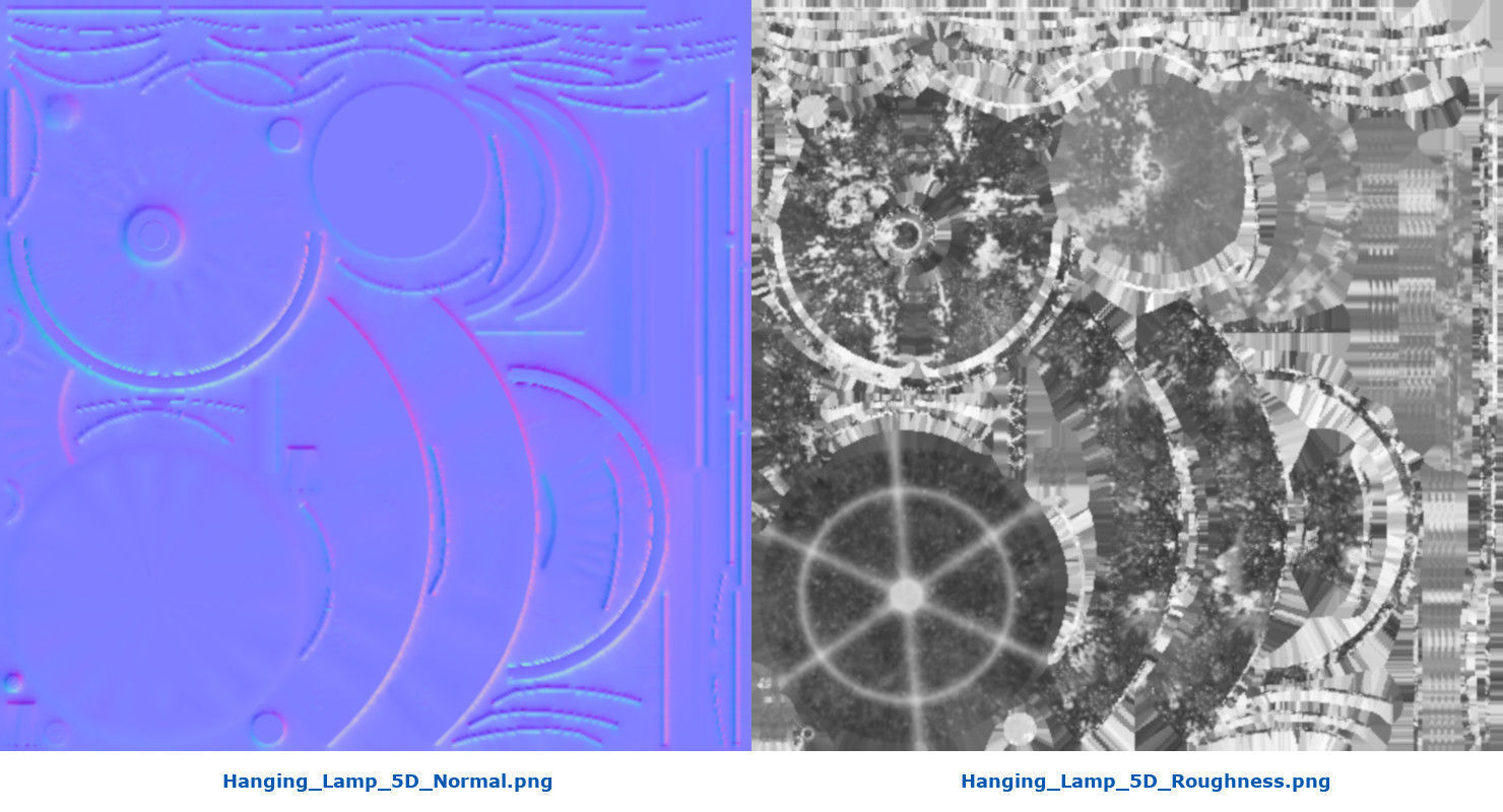 Hanging Lamp 5D Low-poly 3D model_8